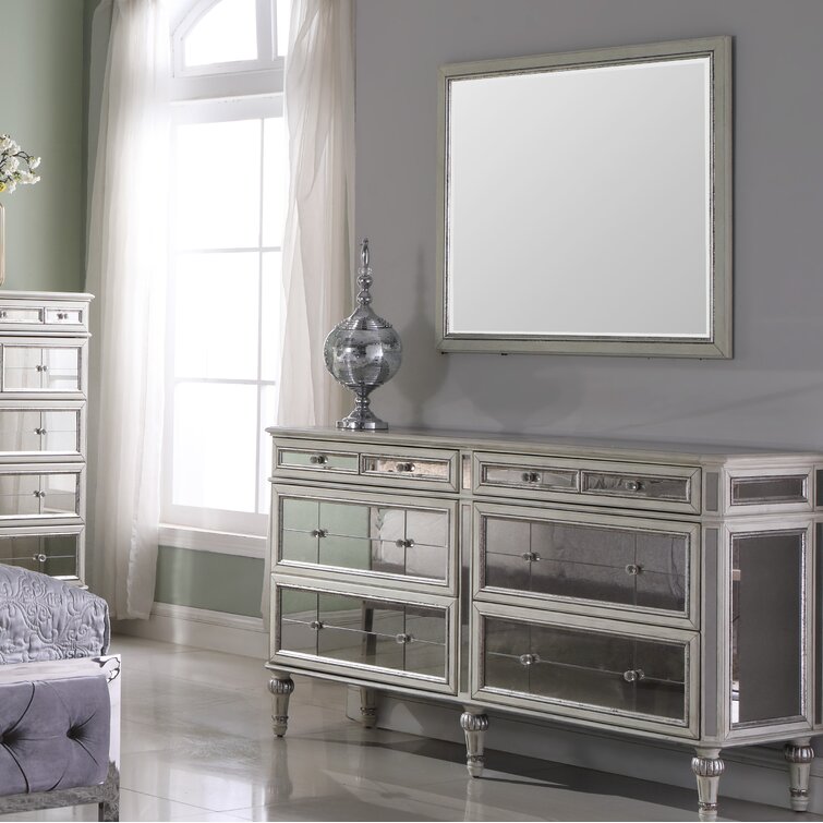 Wayfair on sale mirrored dresser